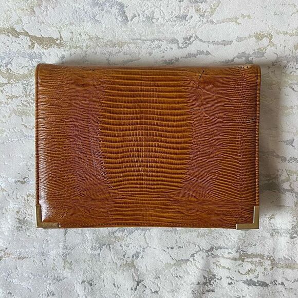 Vintage Crocodile embossed clutch - Picture 8 of 8